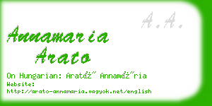 annamaria arato business card